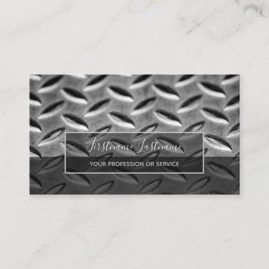 Oberfläche aus abstraktem Diamantblech Visitenkarte (Vorderseite)