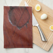 Oberfläche aus dunklem Holz Geschirrtuch (Viertel Falte)