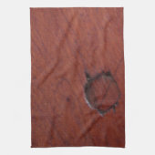 Oberfläche aus dunklem Holz Geschirrtuch (Vertikal)