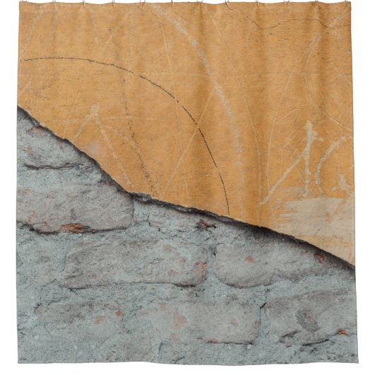 Oberfläche aus grauem Beton Duschvorhang (Vorderseite)