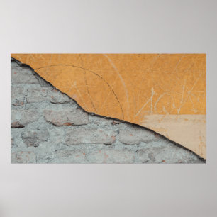 Oberfläche aus grauem Beton Poster