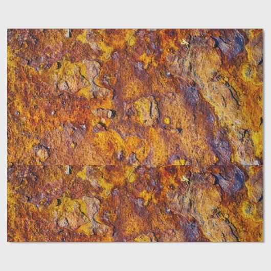 Oberfläche aus rostfreiem Metall Geschenkpapier (Flach)