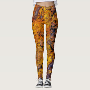 Oberfläche aus rostfreiem Metall Leggings