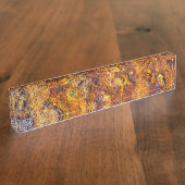 Oberfläche aus rostfreiem Metall Namensplakette (Seite)