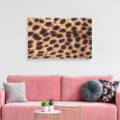 Oberfläche der gepunkteten Katze Leinwanddruck (Insitu (Wohnzimmer))