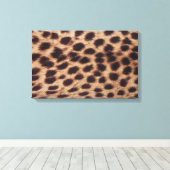 Oberfläche der gepunkteten Katze Leinwanddruck (Insitu (Holzboden))