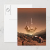 Oberfläche der Mars 2 Postkarte (Vorne/Hinten)