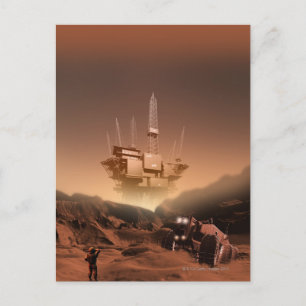 Oberfläche der Mars 2 Postkarte