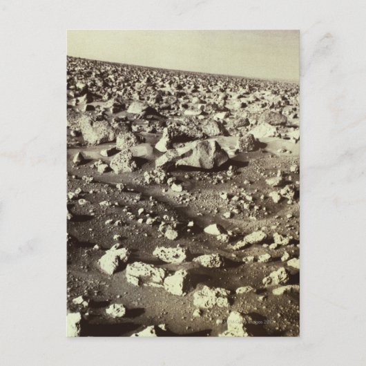 Oberfläche der Mars Postkarte (Vorderseite)