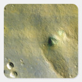 Oberfläche der Mars Quadratischer Aufkleber (Vorderseite)