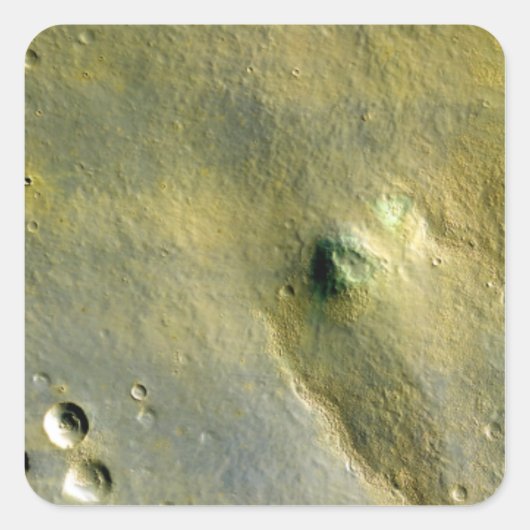 Oberfläche der Mars Quadratischer Aufkleber (Vorderseite)