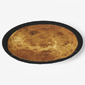 Oberfläche des Planeten Venus Pappteller (Schrägansicht)