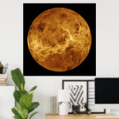 Oberfläche des Planeten Venus Poster (Heimbüro)