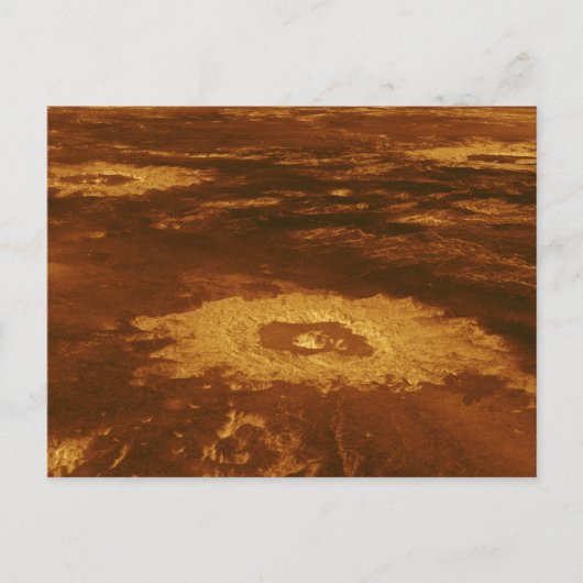 Oberfläche des Planeten Venus Postkarte (Vorderseite)