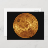 Oberfläche des Planeten Venus Postkarte (Vorne/Hinten)