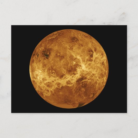 Oberfläche des Planeten Venus Postkarte (Vorderseite)