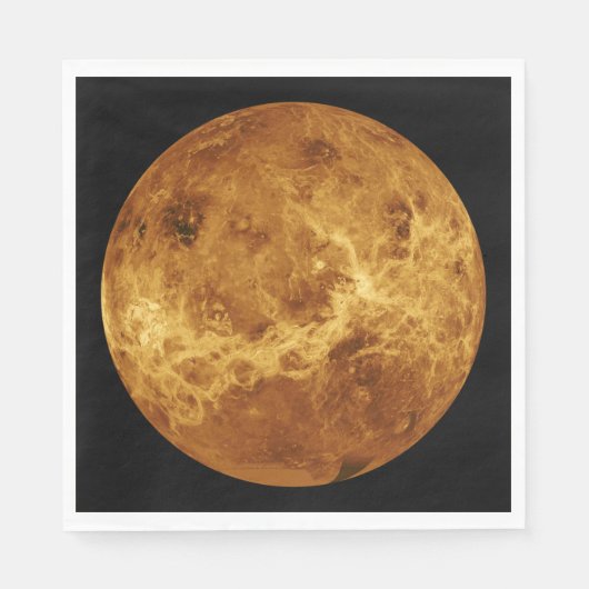 Oberfläche des Planeten Venus Serviette (Vorderseite)