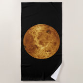Oberfläche des Planeten Venus Strandtuch (Vorderseite)