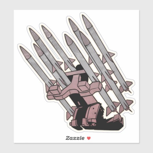 Oberfläche für Flugkörper, Luftabwehr Aufkleber (Blatt)