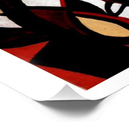 "Oberfläche und Kontext", glänzendes Poster (Ecke)