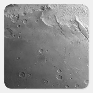Oberfläche von Mars 2 Quadratischer Aufkleber