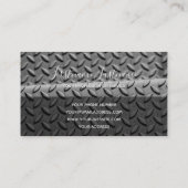 Oberflächenbusin aus abstrakten Diamantplatten Visitenkarte (Rückseite)