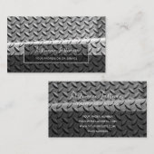 Oberflächenbusin aus abstrakten Diamantplatten Visitenkarte (Vorne/Hinten)