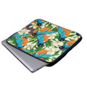Oberflächenmuster mit Papayafrüchten, Blätter und Laptopschutzhülle (Vorne Knopf)