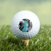 Oberflächenstrom – Abstrakter Fluss & Struktur Cus Golfball (Insitu T-Shirt)