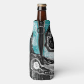 Oberflächenstrom – Abstrakter Fluss & Struktur Küh Flaschenkühler (Flasche Rückseite)