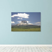 Obergebirge mit Weiden von Rindern Leinwanddruck (Insitu (Holzboden))