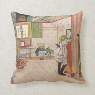 Obergeschoss Schlafzimmer mit Babybett Kissen