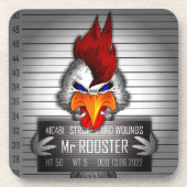 Oberglas Mr. Rooster Getränkeuntersetzer (Vorderseite)