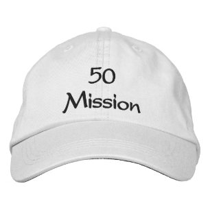 Obergrenze für 50 Mission Bestickte Kappe