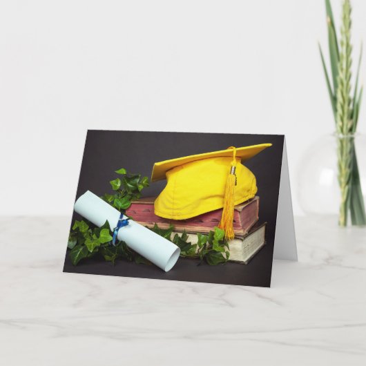 Obergrenze für die Goldene Graduierung von Büchern Karte (Vorderseite)