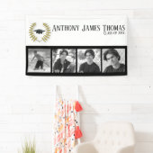 Obergrenze und Blätter Grad Banner 3' x 5 ' (Insitu)