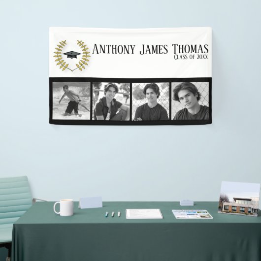 Obergrenze und Blätter Grad Banner 3' x 5 ' (Messeveranstaltung)