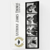 Obergrenze und Blätter Grad Banner 3' x 5 ' (Vertikal)