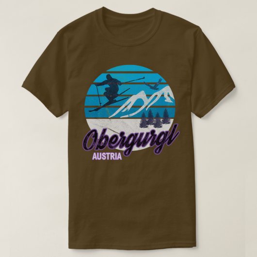 Obergurgl Austria Ski Resort Snowboarding W T-Shirt (Design vorne)