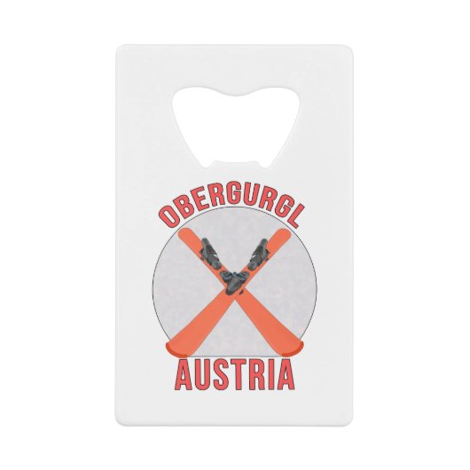 Obergurgl, Österreich Geldbeutel Flaschenöffner (Vorderseite)
