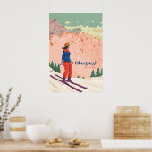 Obergurgl Skigebiet Reiseplakat Poster (Küche)