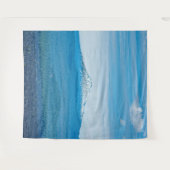 Oberhalb der Baumlinie Blauer Wald und Himmel Wandteppich (Vorderseite (Horizontal))