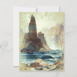 Oberhalb Tower Falls, Moran, 1872 Postkarte