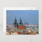 Oberhalb von Prag Postkarte (Vorne/Hinten)