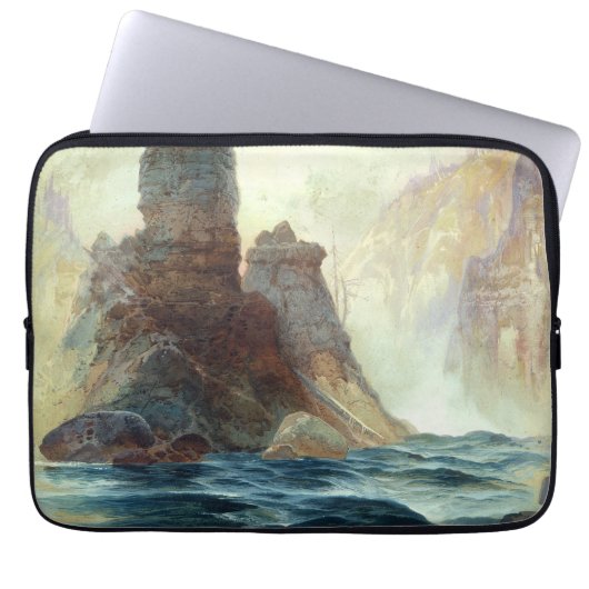 Oberhalb von Tower Falls, Moran, 1872 Laptopschutzhülle (Vorderseite)