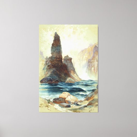 Oberhalb von Tower Falls, Moran, 1872 Leinwanddruck (Vorderseite)