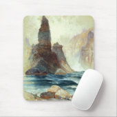 Oberhalb von Tower Falls, Moran, 1872 Mousepad (Mit Mouse)