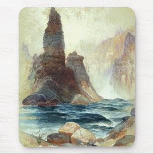 Oberhalb von Tower Falls, Moran, 1872 Mousepad