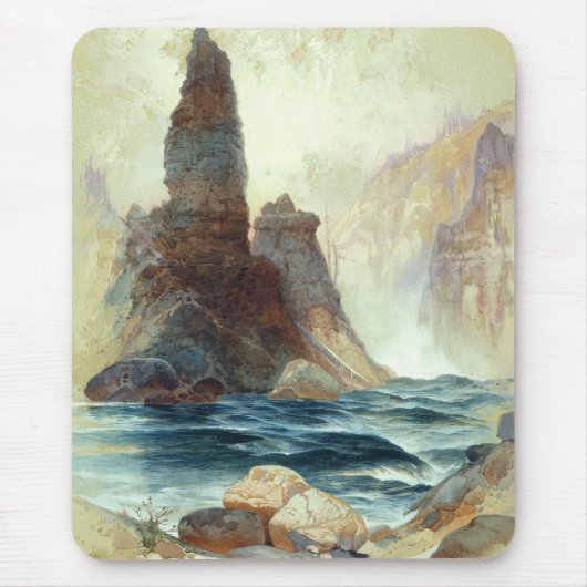 Oberhalb von Tower Falls, Moran, 1872 Mousepad (Vorne)