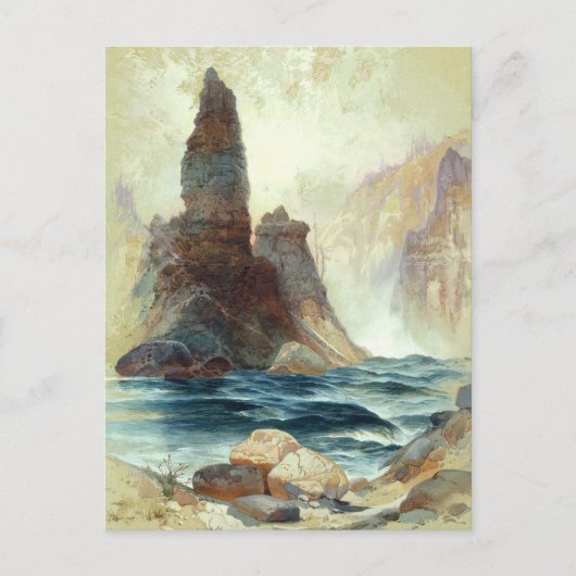 Oberhalb von Tower Falls, Moran, 1872 Postkarte (Vorderseite)